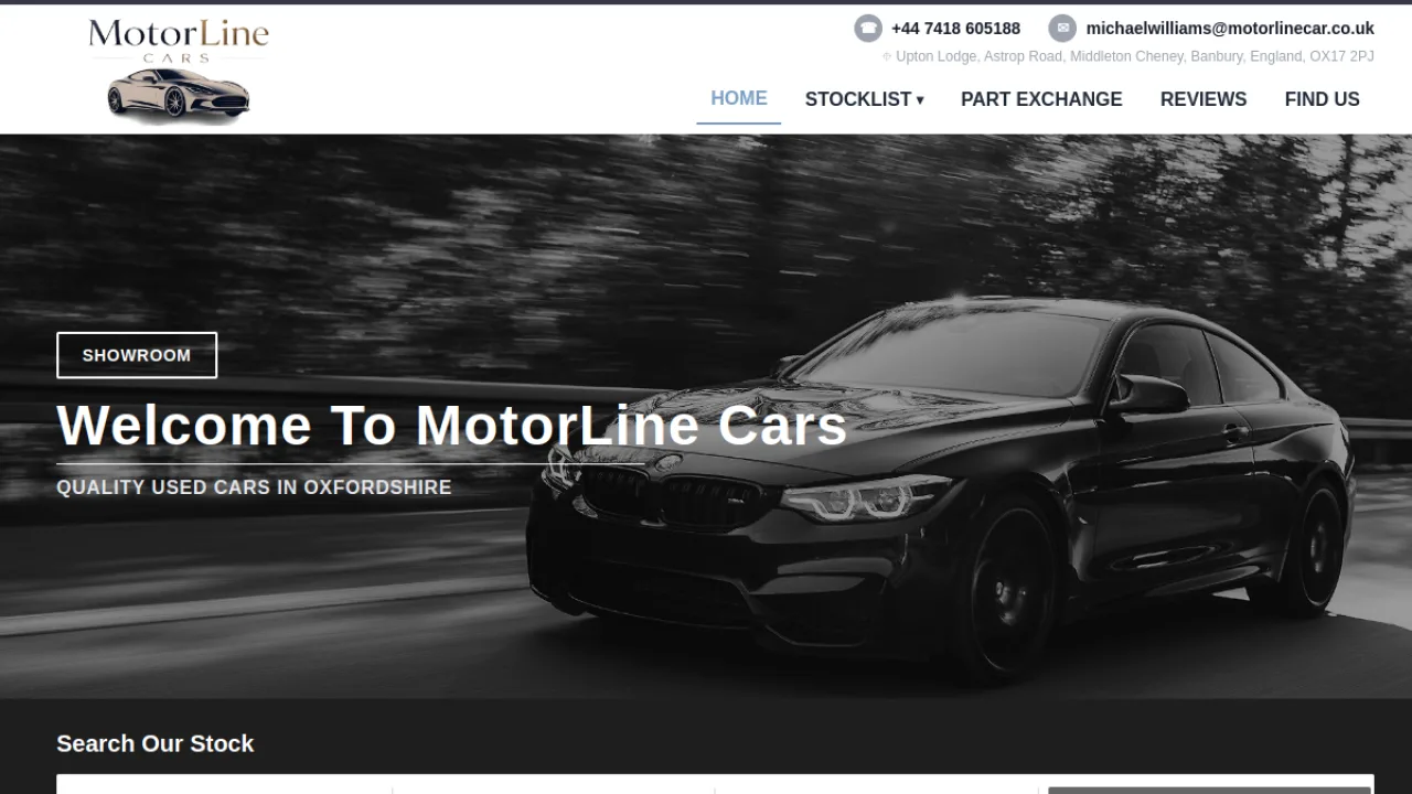 MotorLine Cars - Dealership Website